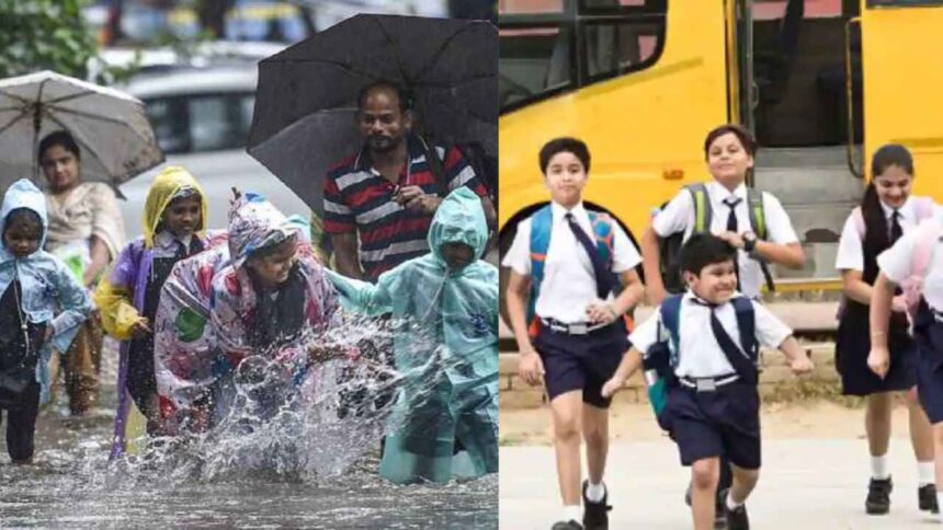 School Holidays in July Rain wreaks havoc in these states including UP, Maharashtra, all schools closed