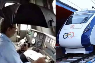 Vande Bharat Express Vande Bharat Express was in bad condition in the rain, water fell from the roof like a waterfall, railway's response came